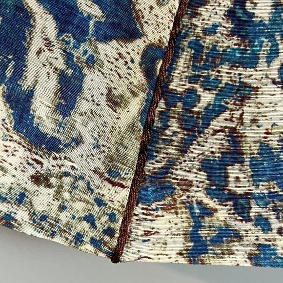 Peruvian Connection Blue Ambrosia Skirt Women's U.S. Size 4 NWT Linen Silk Blend - Picture 5 of 11